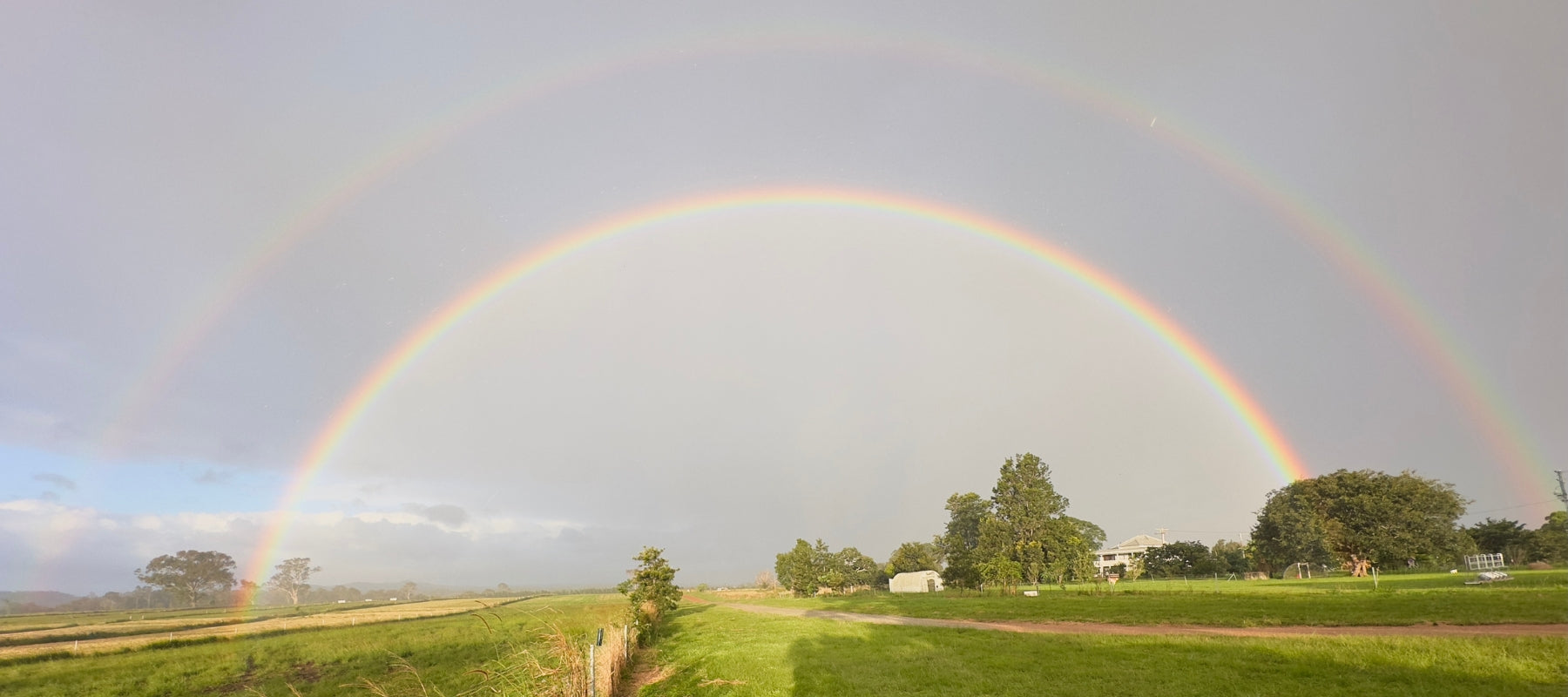 Double Rainbow at the Farm