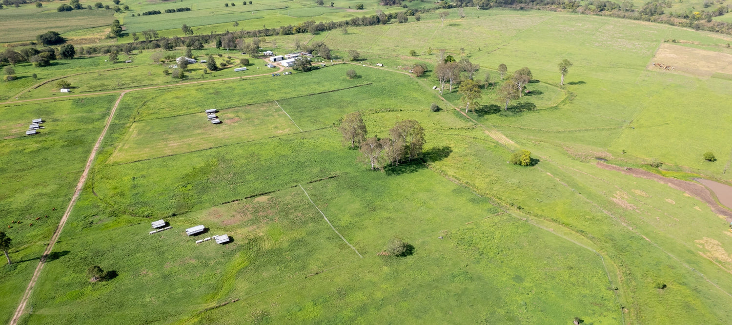Aerial shot of Forage Farms