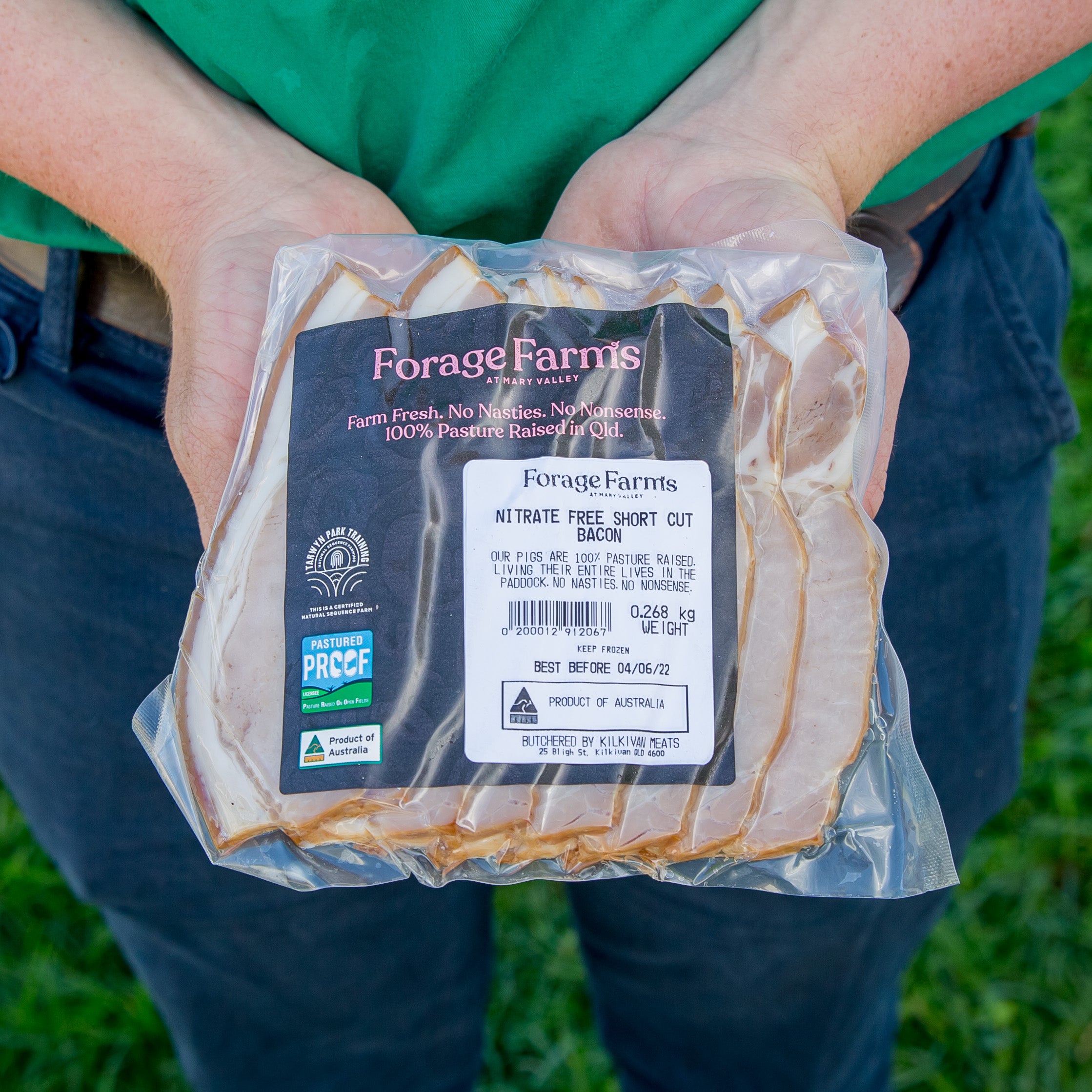 Forage Farms Pasture-Raised Nitrate-Free Short Cut Bacon