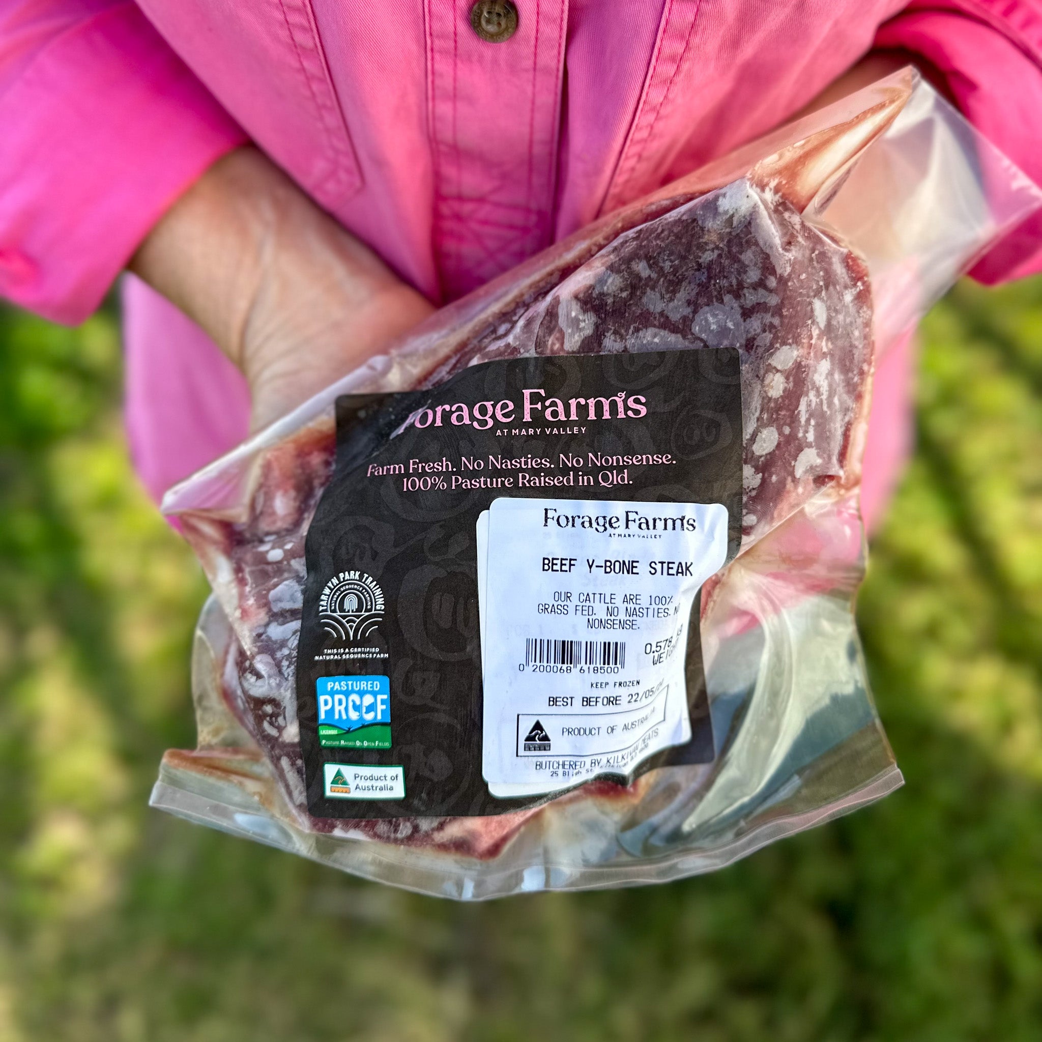 Forage Farms Grass Fed & Finished Beef Y-Bone Steak