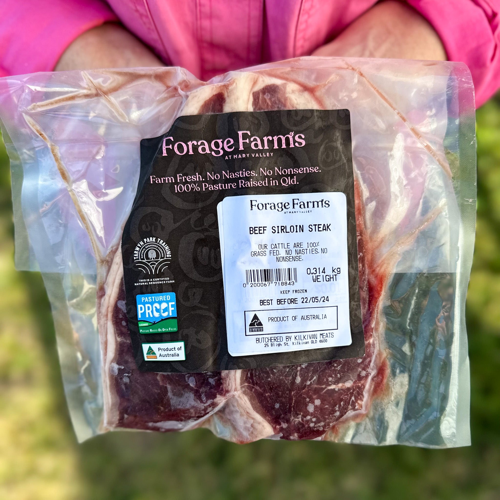 Forage Farms Grass Fed & Finished Beef Sirloin Steak
