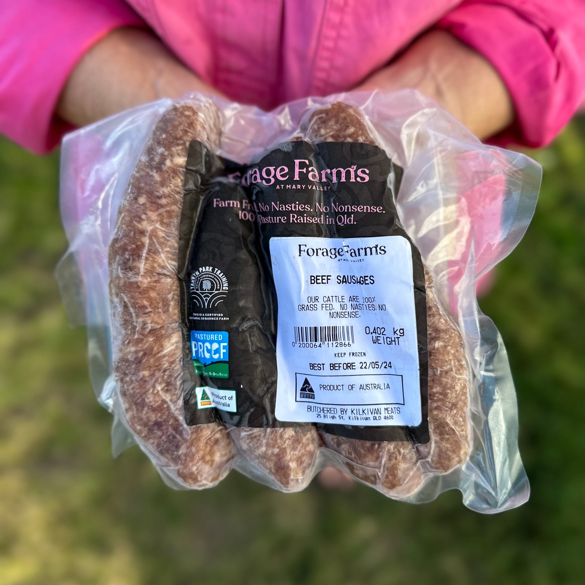 Forage Farms Grass Fed & Finished Beef Original Sausages
