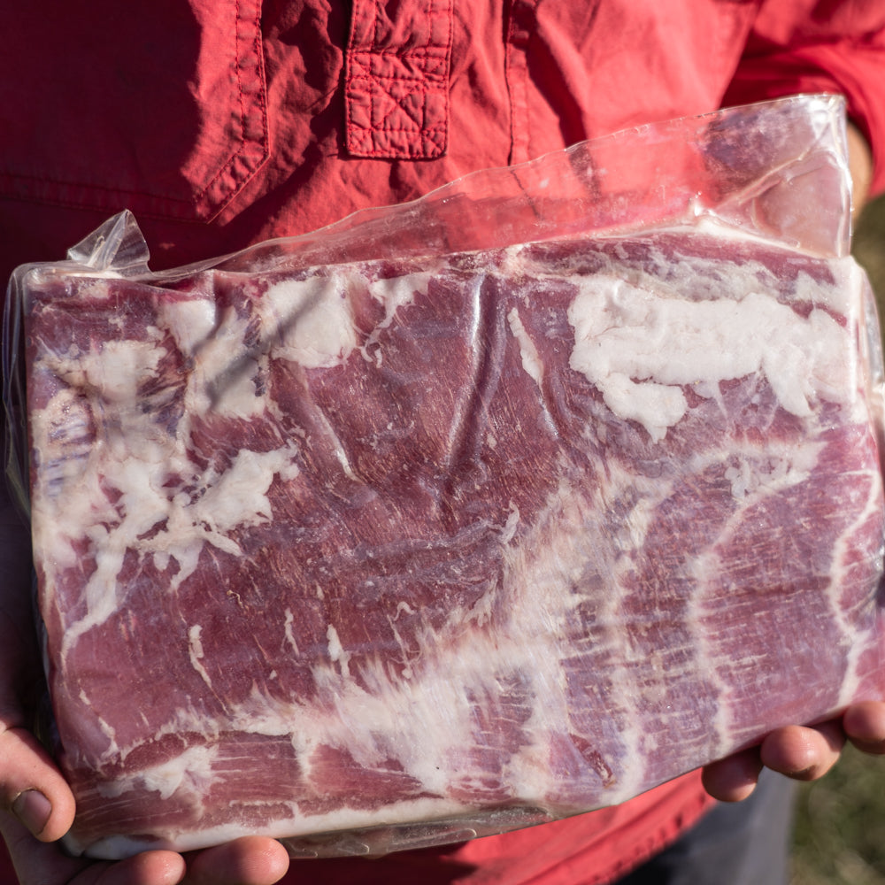 Forage Farms Pasture Raised Pork Belly Bottom Shot