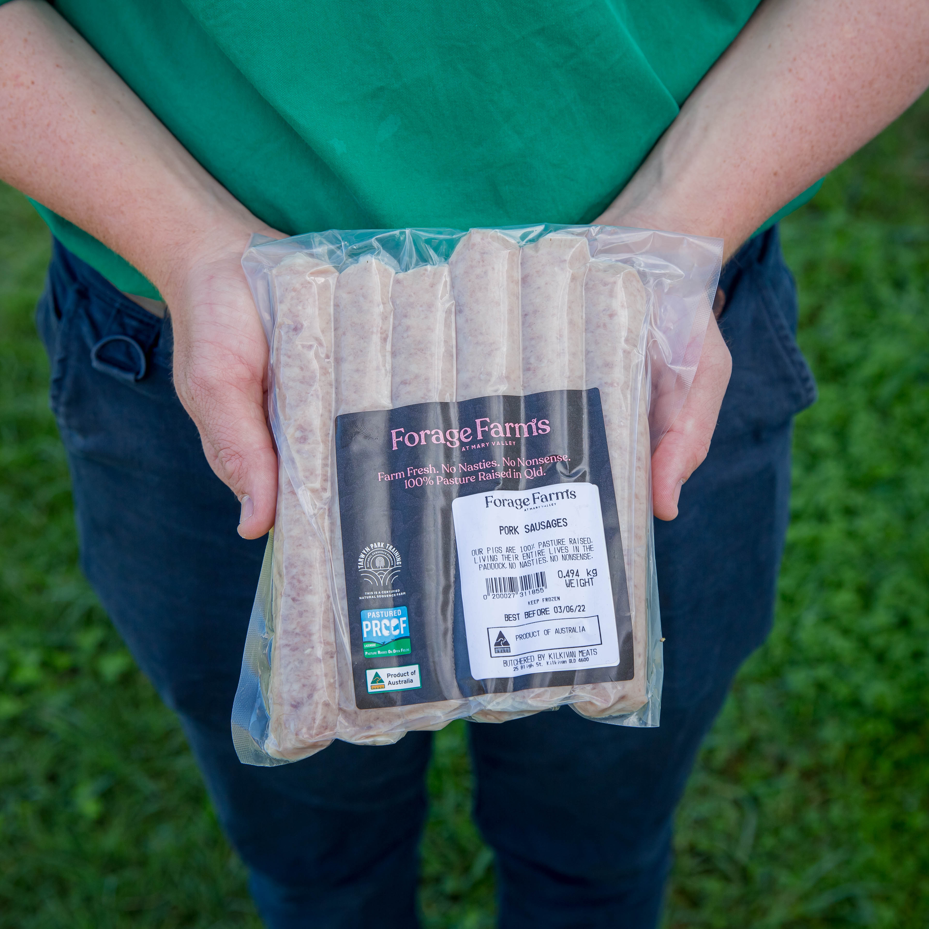 Forage Farms Pasture Raised Original Pork Sausages