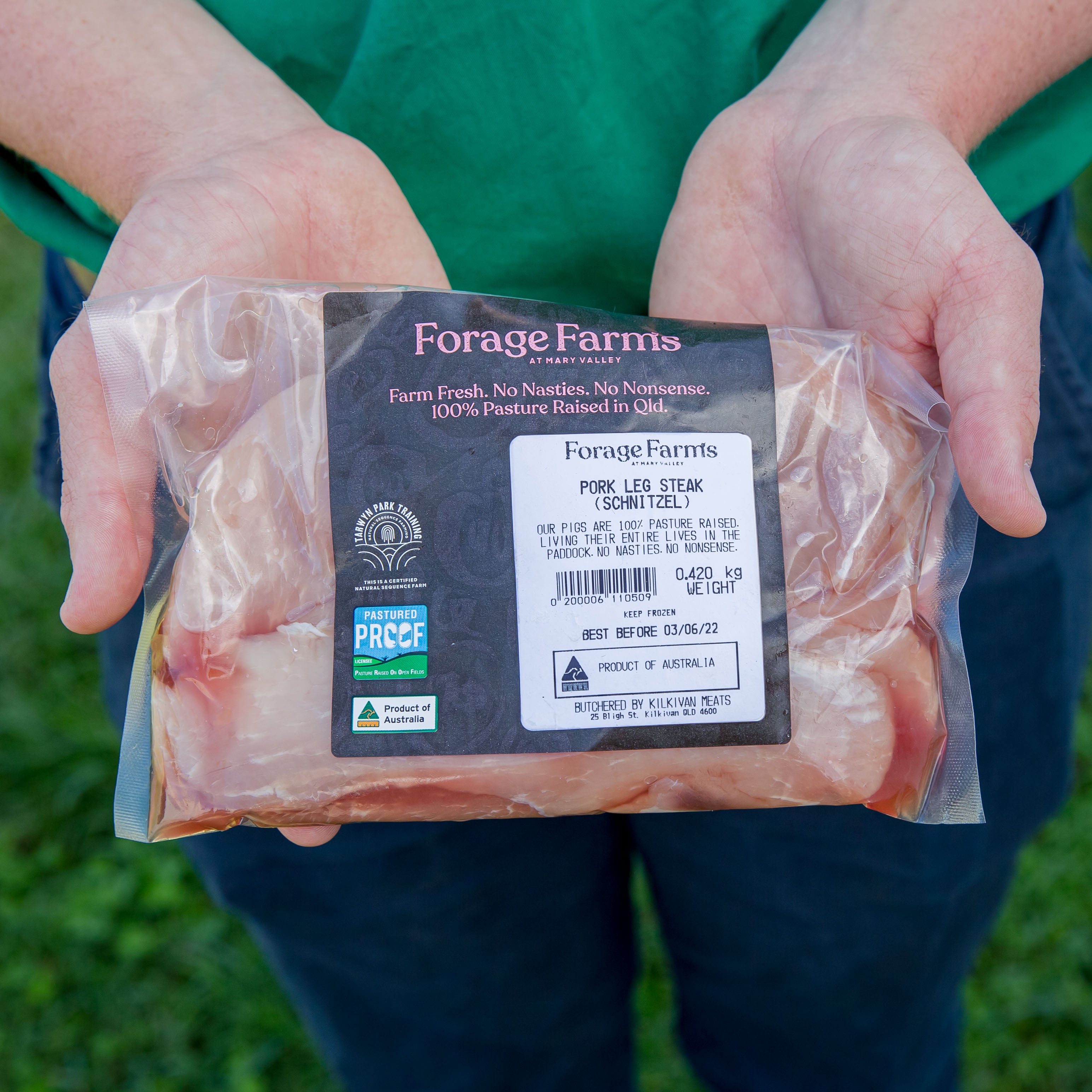Forage Farms Pasture Raised Pork Leg Steak