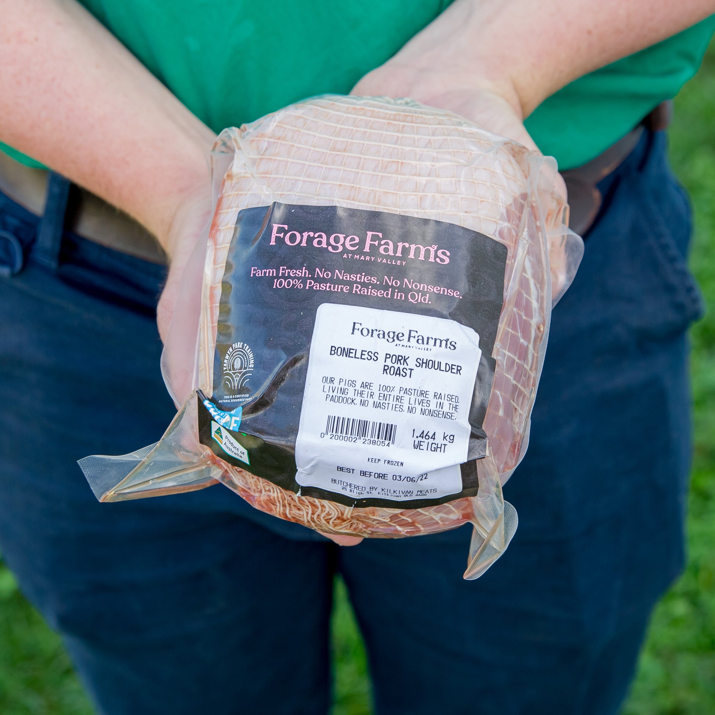 Forage Farms Pasture Raised Boneless Pork Shoulder Roast