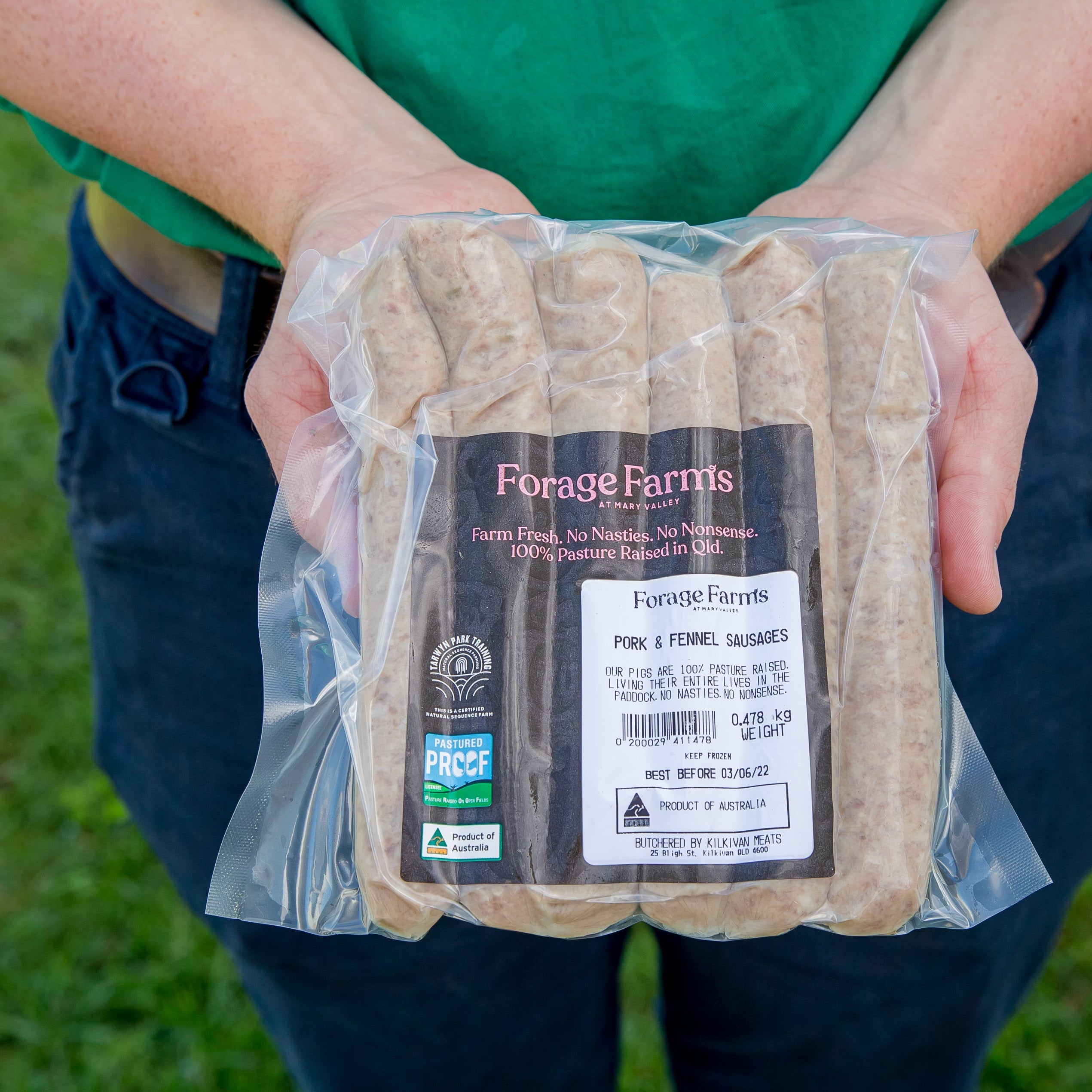 Forage Farms Pasture Raised Pork & Fennel Sausages