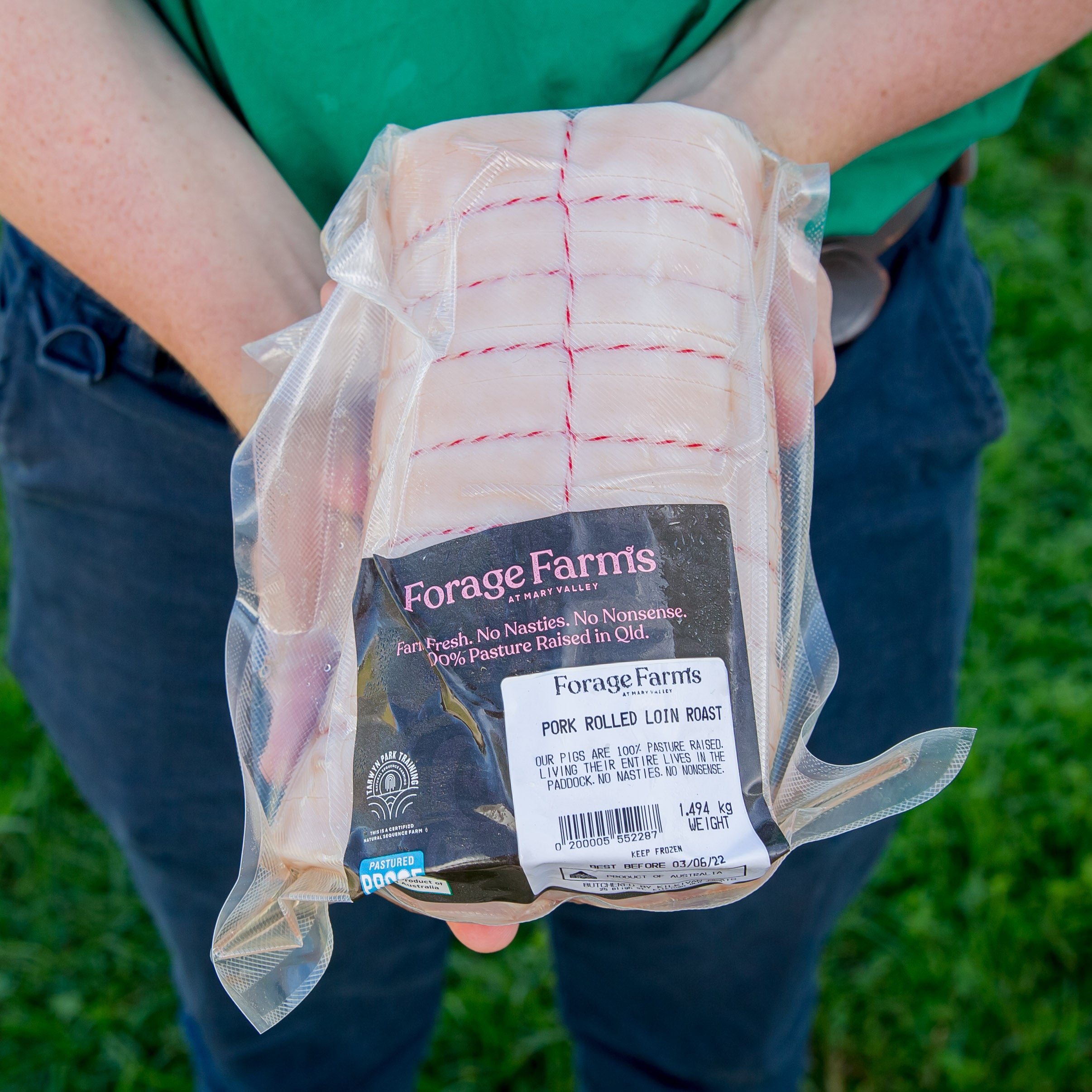 Forage Farms Pasture Raised Rolled Pork Loin Roast